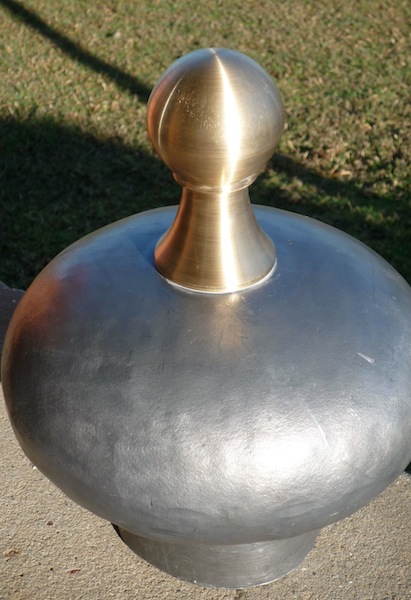 Traditional Leadwork Sydney-Bossed flagpole finial