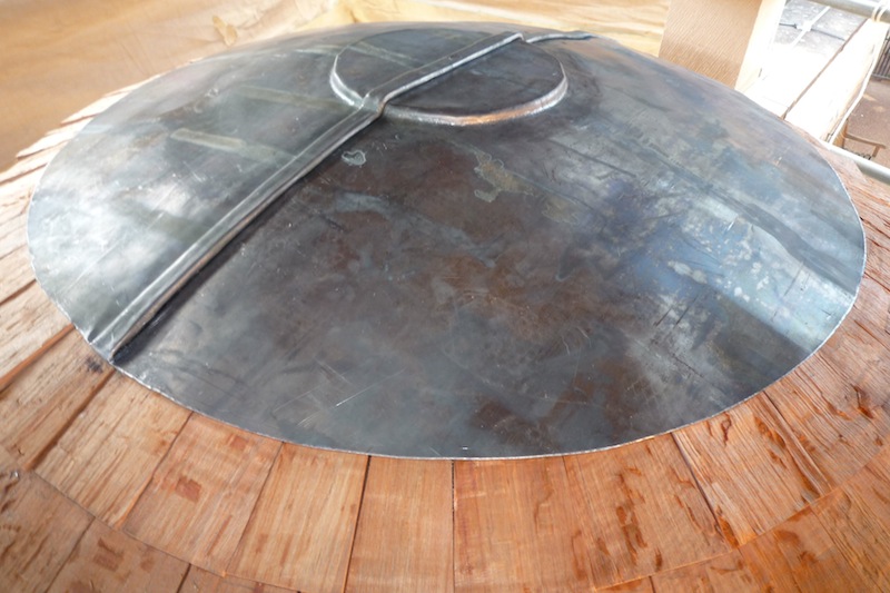 Traditional Leadwork-Dome curved saddle piece