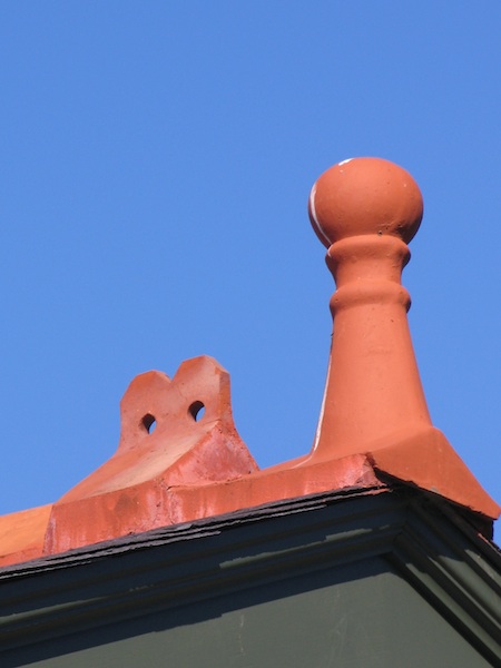Terracotta Finial and crest capping